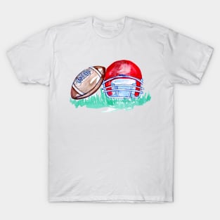 Football and helmet T-Shirt